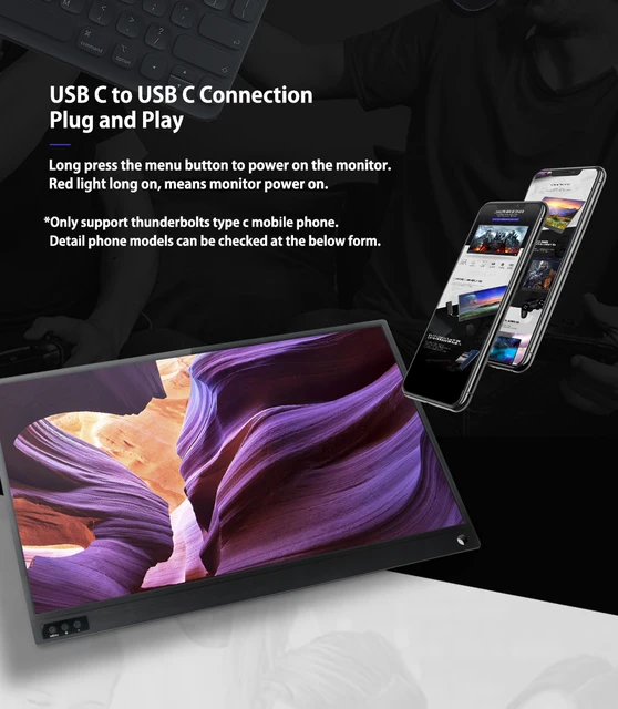 ポータブルディスプレイ 15.6インチ4K type c接続 Amazon.co.jp: モバイルモニター 15.6インチ モバイル