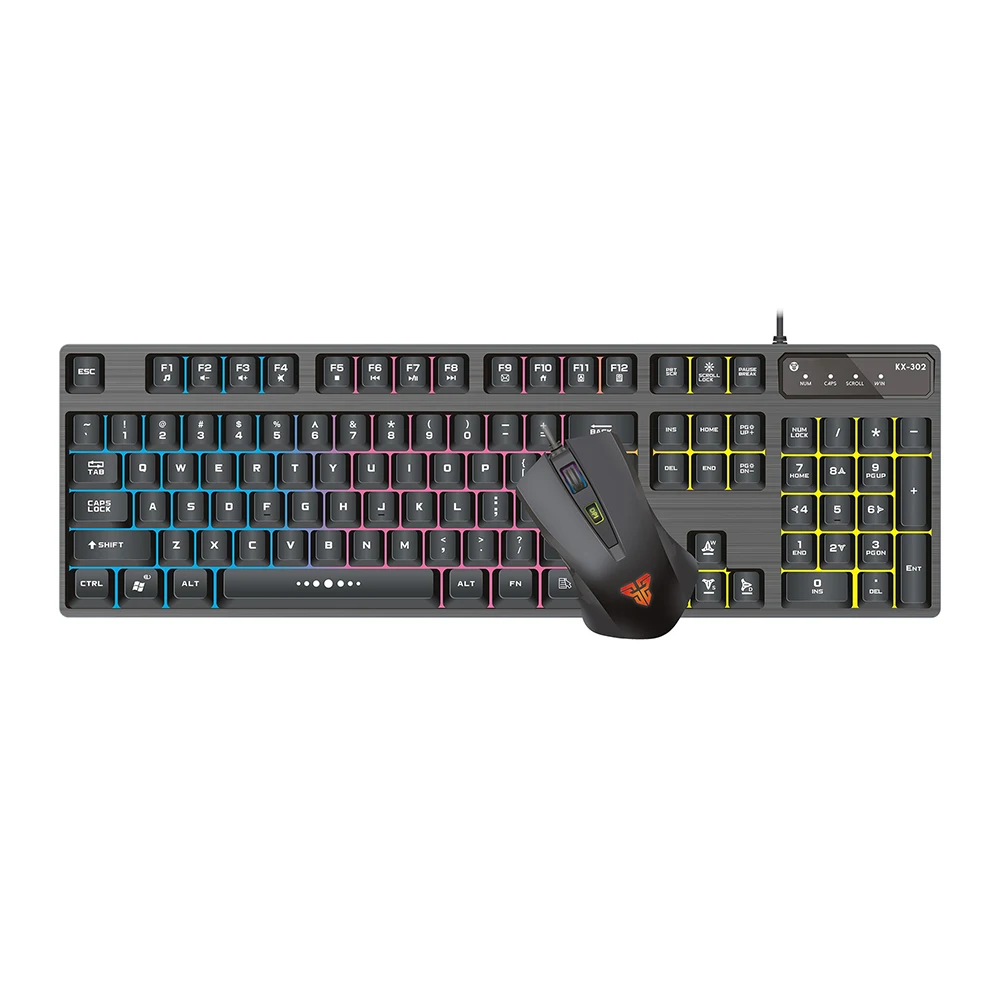 

Cool RGB Backlit Mouse And Keyboard Set English 3200DPI 104 Keys Wired Professional Gaming Keyboard For Gamer Home Office