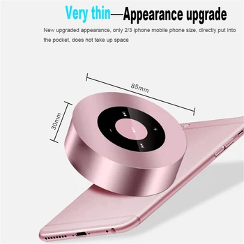 

LED Touch Design Portable Mini Wireless Bluetooth Speakers Hands Free Support TF Card Sound Music with HD Sound