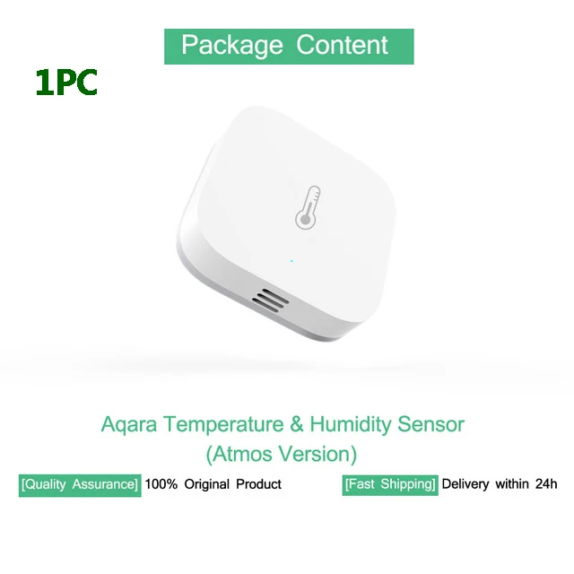 1PC 2 шт. Aqara датчик температуры и влажности термометр Atmos версия для ухода за ребенком Поддержка окружающей среды IFTTT гигрометр домашнее приложение - Цвет: 1PC