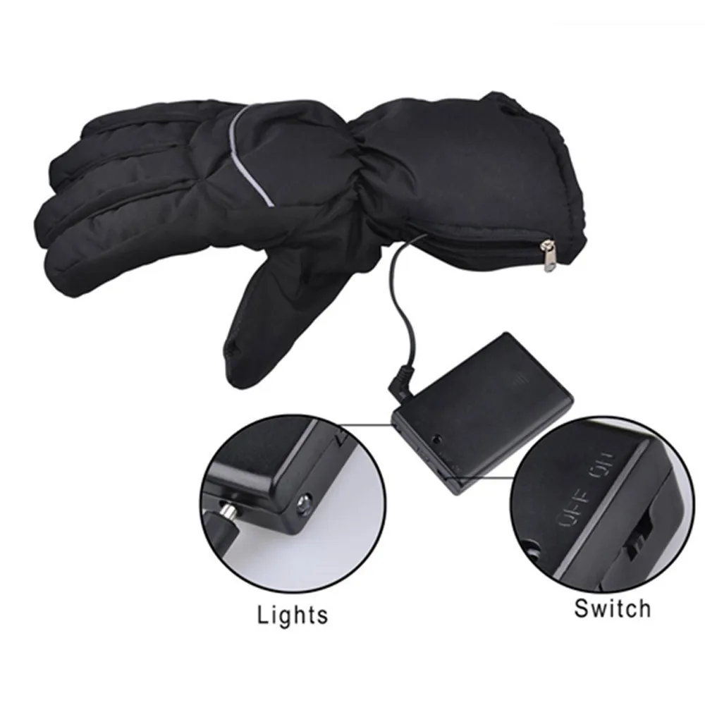 Зимние мужские перчатки с электрическим подогревом, теплые, переносные, с батареей, мягкие, для улицы, спортивные перчатки, мужские, тактические, меховые митенки, перчатки, gants homme