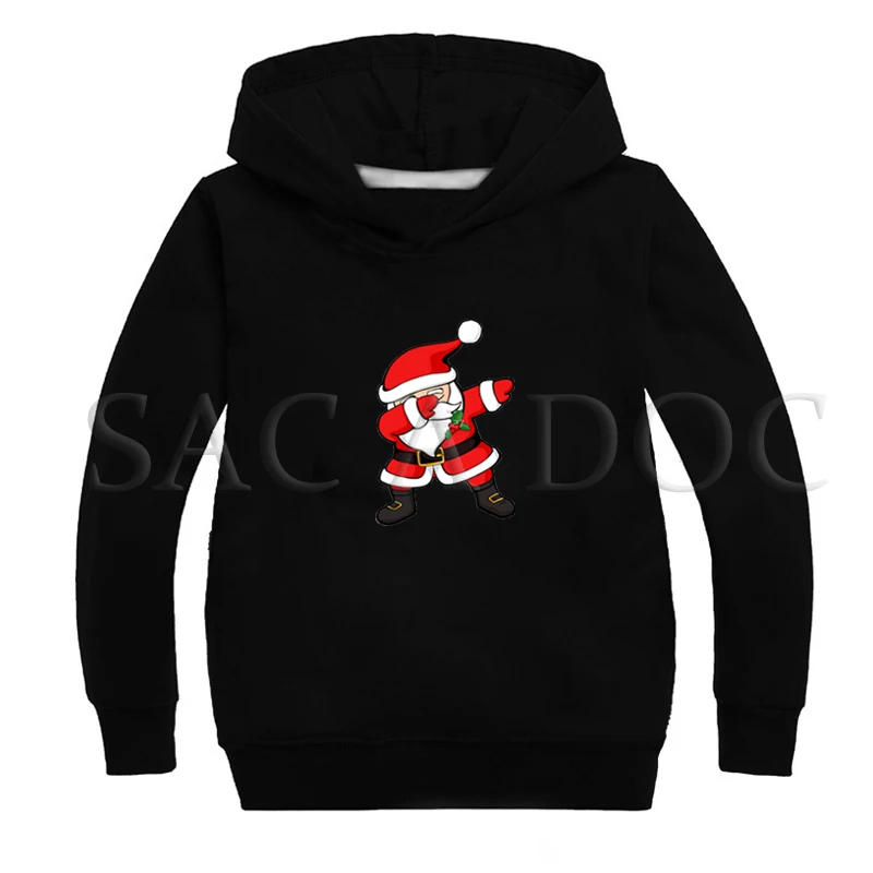 

Dabbing Santa Christmas Print Kids Boys Girls Hoodies Toddler Baby Sweatshirts Kids Spring Casual Sport Clothing children gift