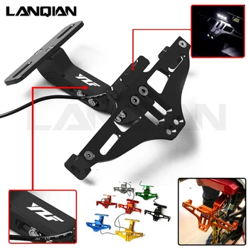 

For Yamaha YZF R1 YZF R3 YZF R6 Motorcycle License Plate Bracket Holder YZF R1 R3 R6 YZF R125 YZF R25 R15 YZF LOGO Accessories