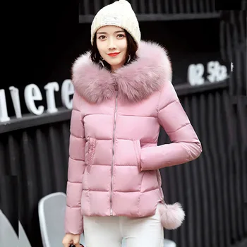 

new design Korean Style 2020 Winter Jacket Women Stand Collar Solid Female Down Coat Loose Oversized Womens Short Parka H55