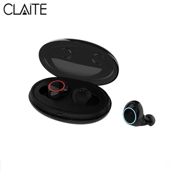 

CLAITE TWS Wireless bluetooth Earphone IPX5 Waterproof Sports Headset CVC6.0 Noise Cancelling Bilateral HD Call Earbuds