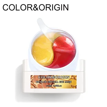 

Color&Origin Red Ginseng 24k Gold Eye Patches Crystal Collagen Bicolor Eye Mask Anti Puffiness Eye Bags Repairing Dark Circles
