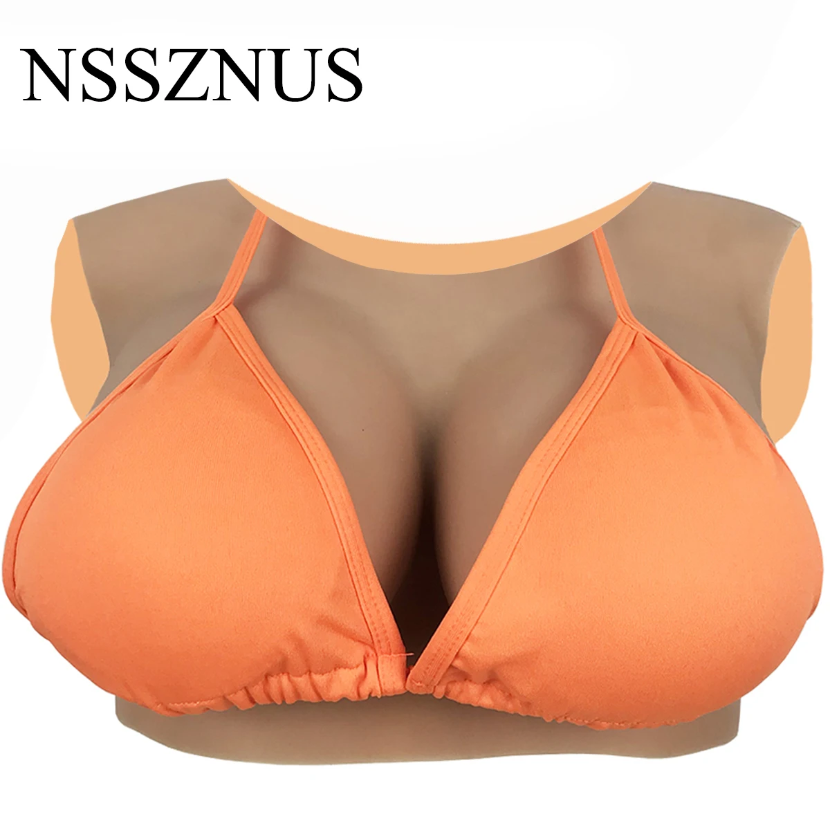 NSSZNUS с круглым вырезом силиконовая грудь для трансвеститов поддельная Женская