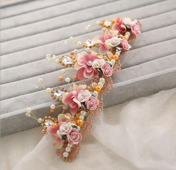 Свадебный головной убор невесты корона хрустальные бусины-короны украшение для волос студия аксессуары для свадебного платья