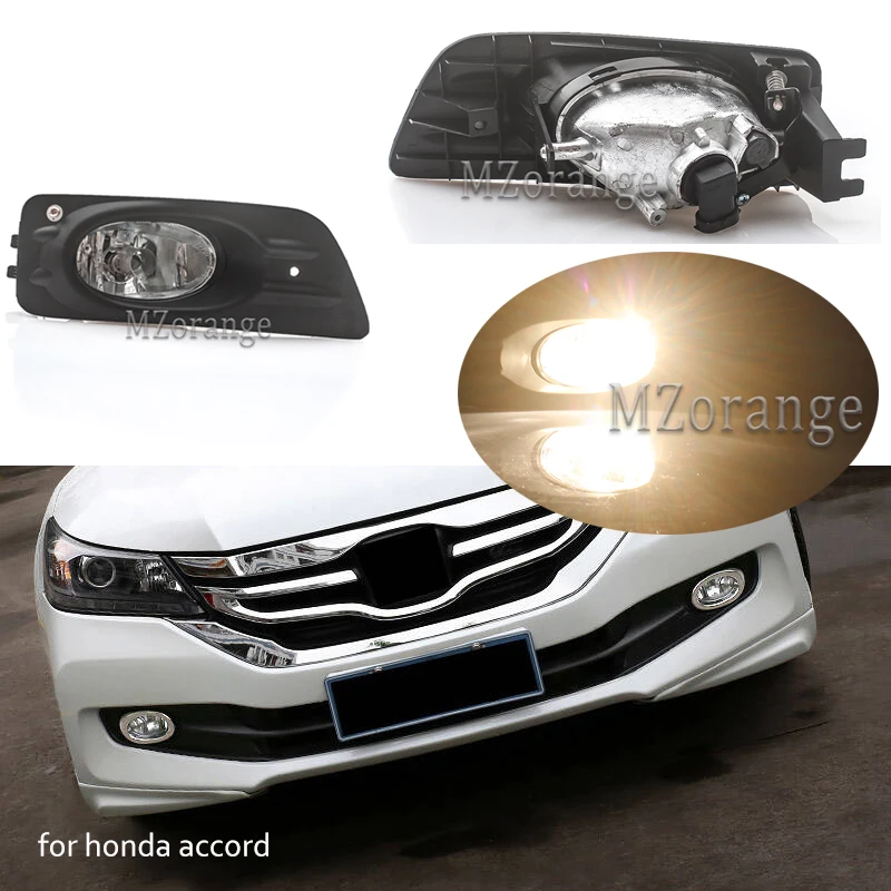 

MIZIAUTO 1pcs Housing Clear Lens Car Fog Light Right Side Front Bumper Auto Fog Lamp for Honda Accord 2006 4dr Sedan