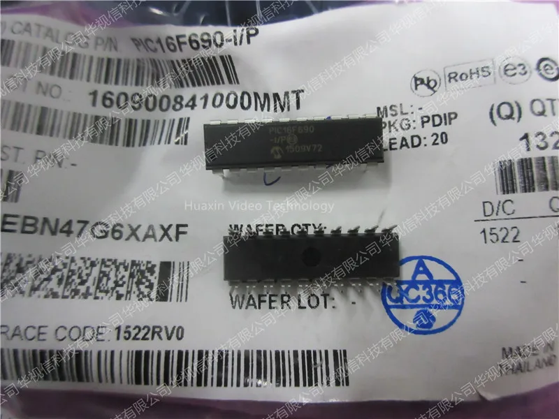 PIC16F690-I/P 8-разрядные микроконтроллеры-MCU 7KB FL 256R 18 I/O чип