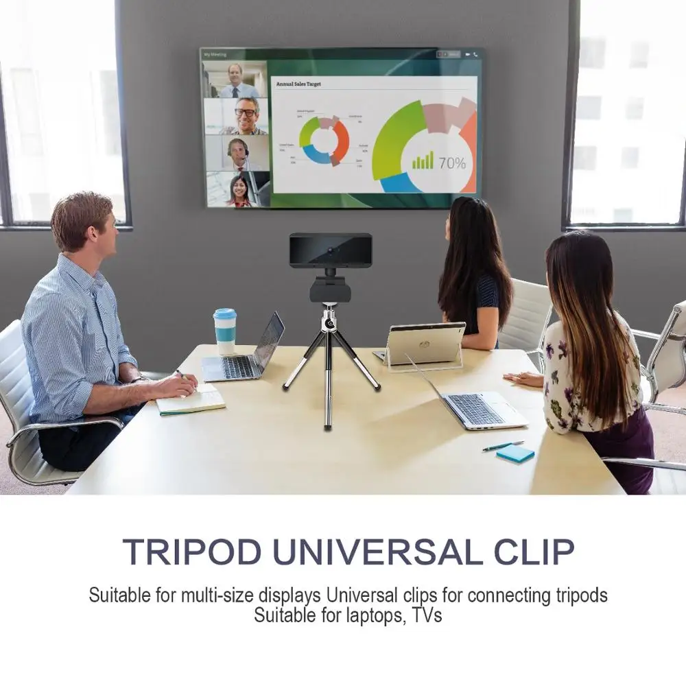 Full HD 1080P 30fps 5M Pixels USB Webcam with Microphone Auto Focus Computer Peripheral Web Camera for Youtube PC Laptop Web Cam