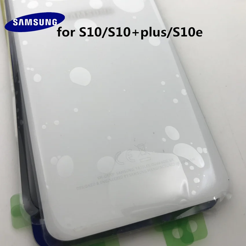 samsung Galaxy S10e G973 S10 G970 S10 plus G975 задняя панель Батарея стекло задняя дверь крышка с камерой стекло+ инструмент