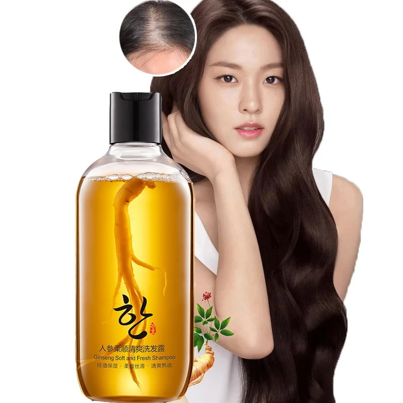 Gengibre Raiz Ess ncia Cabelo Shampoo Ginseng Repara o Crescimento Do 