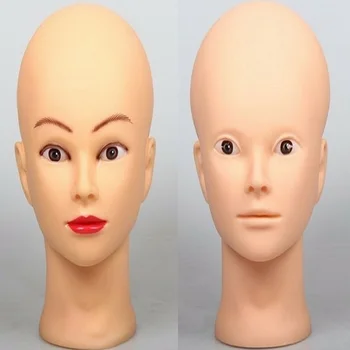 

20" 2Pcs Cosmetology Mannequin Heads Hairdressing Doll Female Hair Style Display Styling Head For Makeup Practice Hairdress