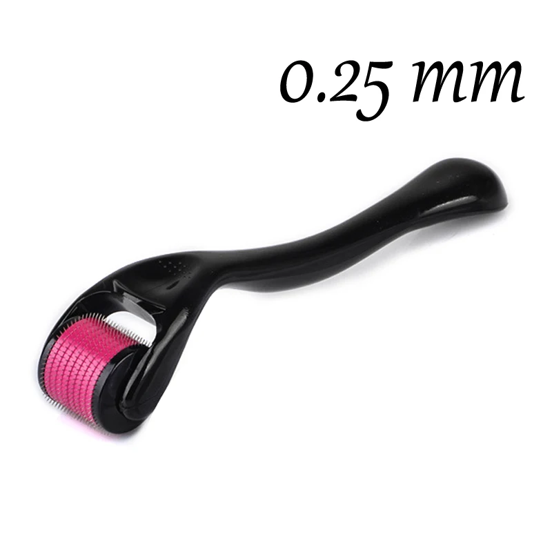 black 0.25mm DRS 540 Дерма ролик микро титановые иглы микроиглы мезороллер машина для ухода за кожей и тела и восстановления волос - Цвет: black 0.25mm