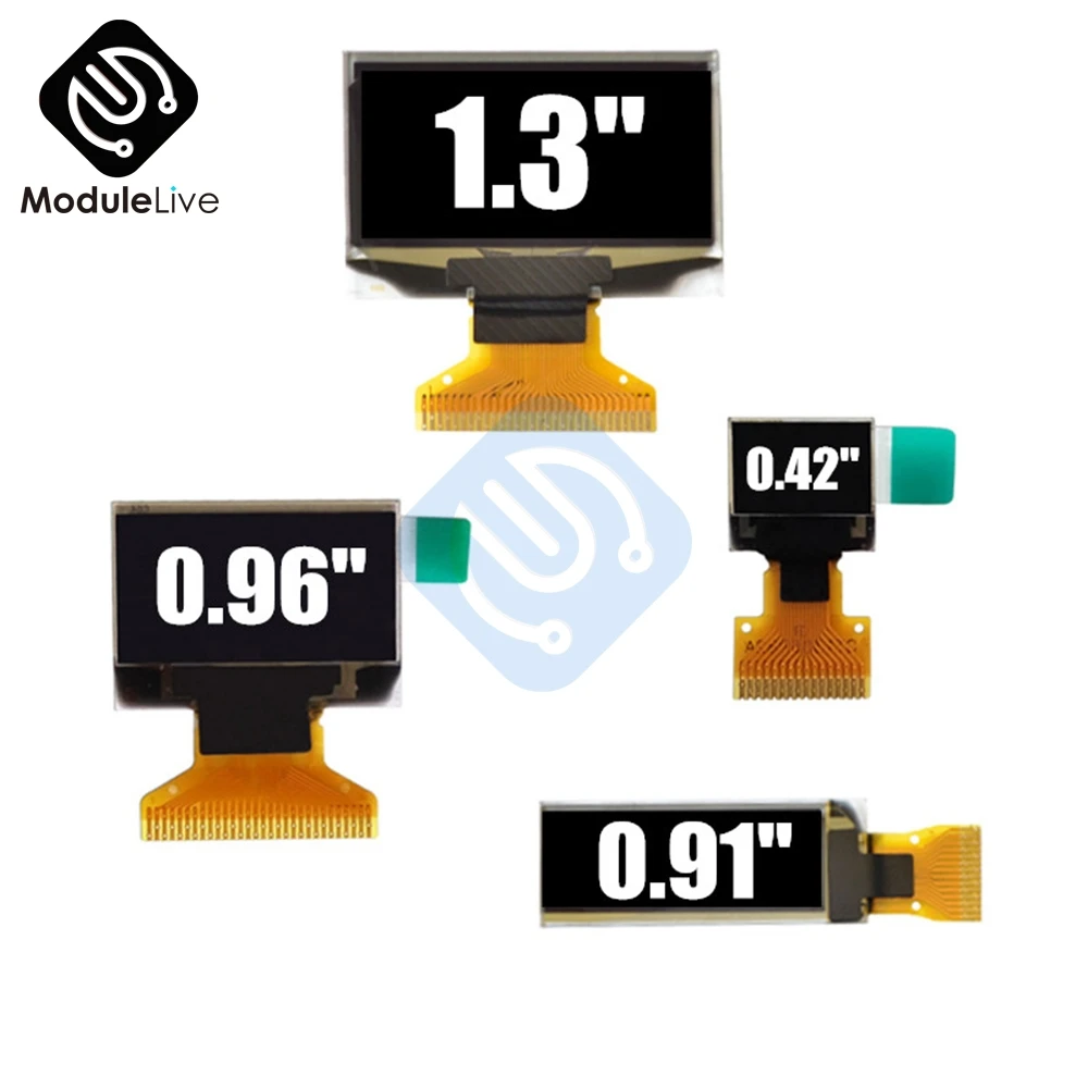 Display OLED LCD 0.42 0.91 0.96 1.3 pollici 12864 128*64 modulo Display LCD blu modulo OLED 0.91 ''0.96'' per Arduino - immagine 6