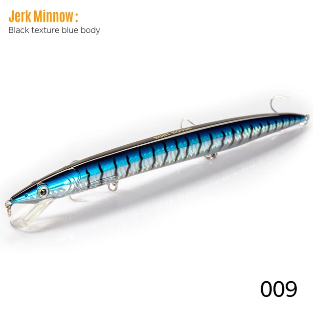 Hunthouse Minnow Fishing Lures Long Casting 143mm/14g 173mm/23g 208mm/33g Sandeel Jerkbait Seabass Bait 009