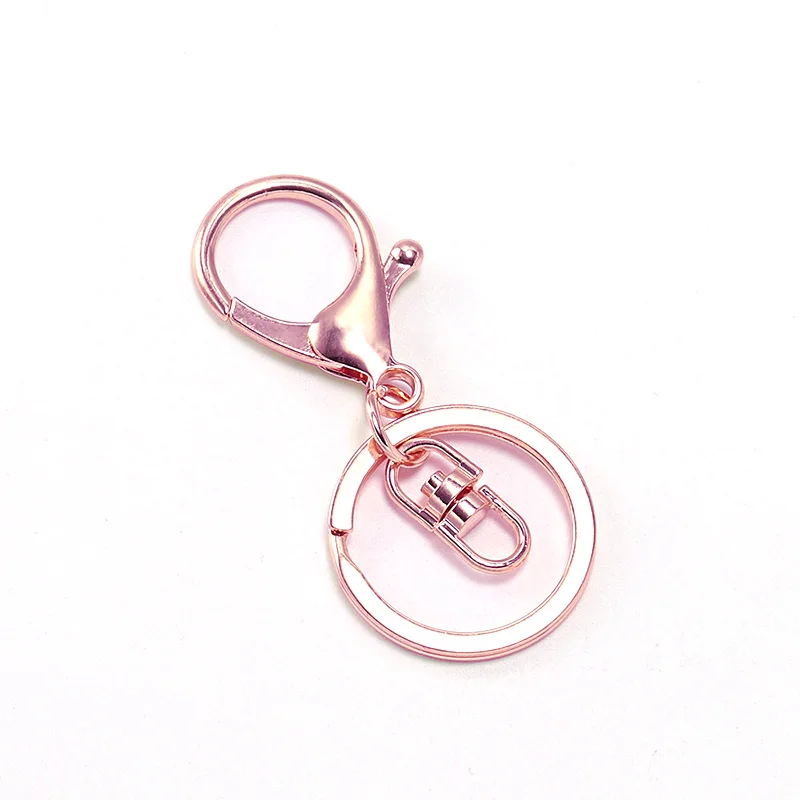 A Rose Gold Популярный 1 шт. классический брелок высокого качества Омаров застежка брелок крючок для ключей - Цвет: A Rose Gold
