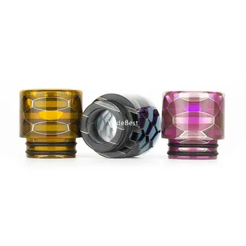 

Eleaf Ello POP Tank/Skrr Tank Replacement Wide Bore Cobra Honeycomb Delrin Epoxy 810 Drip Tip