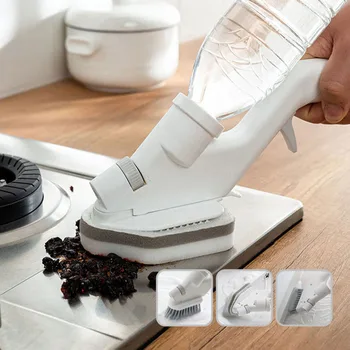 

YOREDE 4 in 1 Kitchen Cleaning Brush Multifunction Cleaning Tools For Washing Windows Spray Window Cleaner Bathroom Accessories