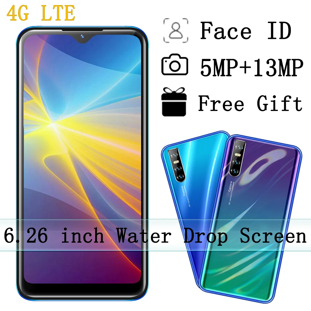 4G LTE смартфон A90 4 Гб ОЗУ 64 ПЗУ распознавание лица четырехъядерный 6 26 дюймов Android