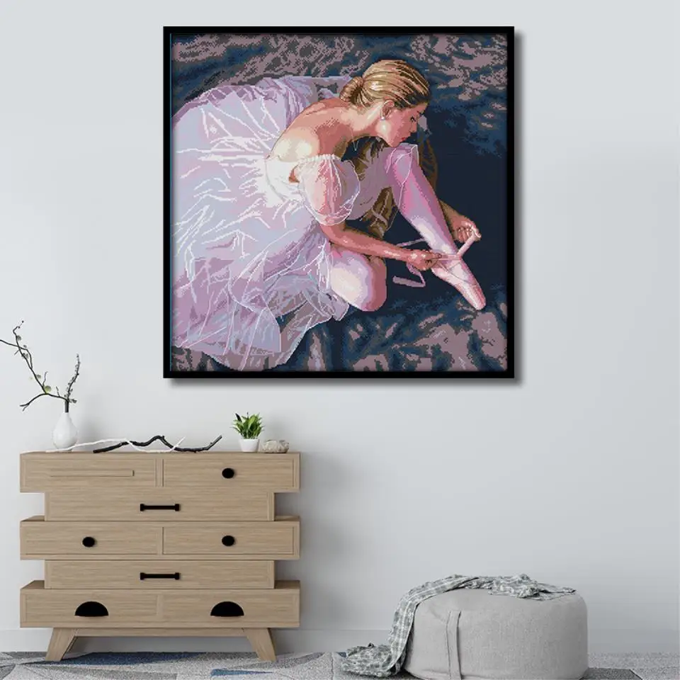 Joy Sunday Набор для вышивания крестиком Осенний волк 14CT 11CT животный волк узор хлопковая нить DIY вышивка украшение дома