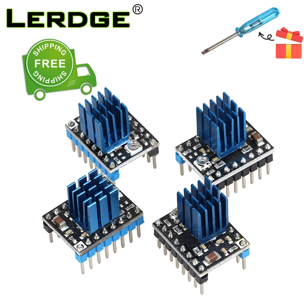 Модуль привода шагового двигателя LERDGE A4988 с новым алюминиевым радиатором детали