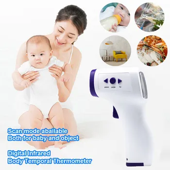 

Digital LCD Non-contact IR Infrared Thermometer Forehead Body Surface Temperature Measurement Data Hold Function N30