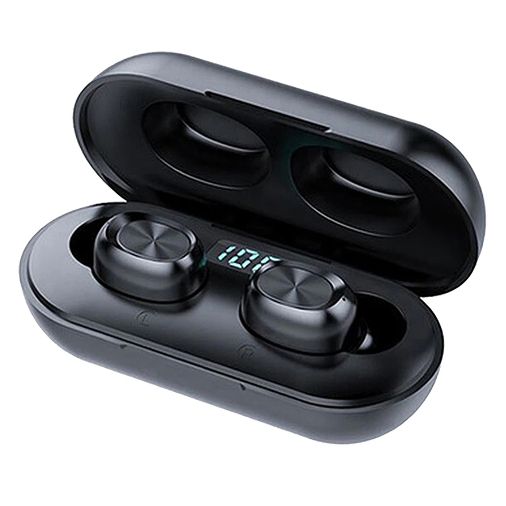 B5 True Wireless Earbuds, Bluetooth Headphones Touch Control with Charging Case, TWS Stereo Earphones in-Ear Headset for Sports