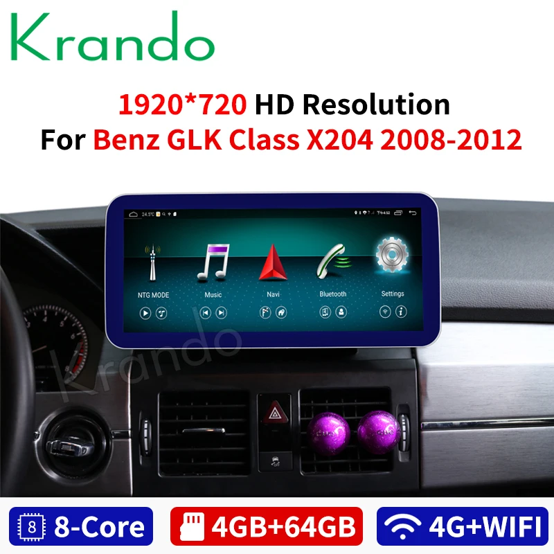 ##BUY Krando Android 8.1 10.25 #039; #039; car radio dvd navigation for Mercedes Benz GLK X204 2008 2012 multimedia player with bluetooth