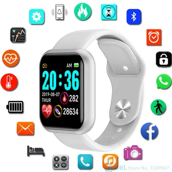 

2020 New Smart WristBand y68 Cute Child Step-Counter Heart-Rate Monitor Fitness Tracker for Kids Smart Watch for Boys and Girls