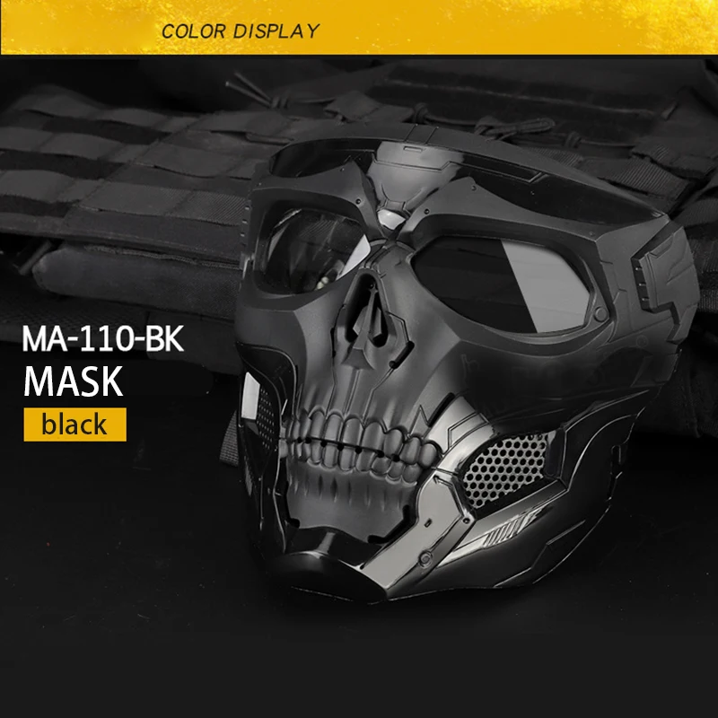 

Cosplay Skull Masks Horror CS Protective Portable Halloween Masquerade Party Props Outdoor Camping Hunting Airsoft Face Mask