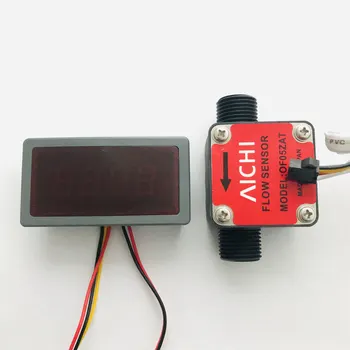 

US202M and OF201 Oil G1/2" Pulse Counter Flow Rate Amplifier 2.5 times Portable Display and Power Supply Plug and Play 1-10L/min