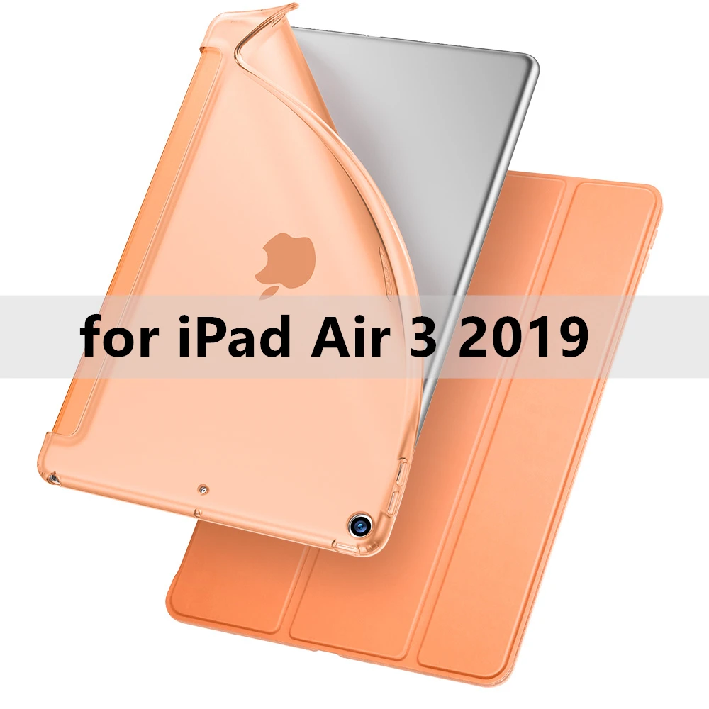 ESR чехол для iPad mini 5 Air 3 Air3 ультра тонкий кожаный резиновый, мягкий, из ТПУ чехол на магните для iPad 7 7th Gen 10,2 синий - Цвет: Papaya Air 3