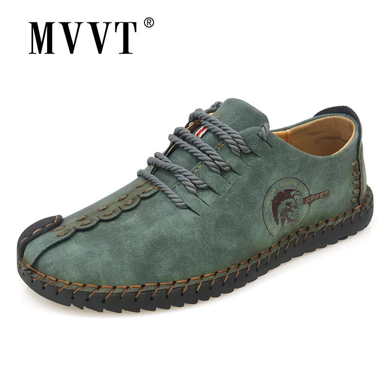 $13.09 Classic Comfortable Men Casual Shoes Loafers Men Shoes Quality Split Leather Shoes Men Flats Sa