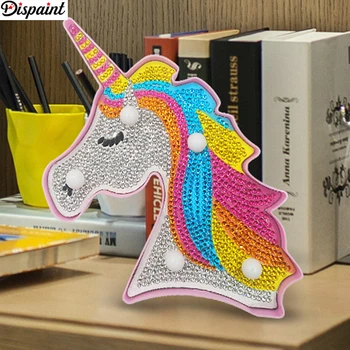 

Dispaint Diamond Painting LED Lamp Light 5D Diamond Embroidery DIY Rhinestones Unicorn Night Lamp Christmas Halloween Gift