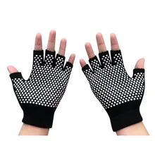 Спортивные перчатки с перчатками Йога Спортивные антискользящие перчатки полуперчатки Перчатки для фитнеса Для женщин Спортзал Бодибилдинг перчатки