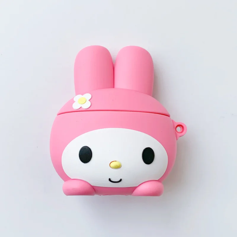 Чехол для наушников AirPods силиконовый 3D милый мультфильм розовый Кот защитный чехол для Apple Air pods 2 анти-осенние мягкие чехлы