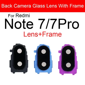 

Rear Back Camera Lens Glass Cover For Xiaomi Redmi Note 7 7 Pro Main Big Camera Cover Frame + Sticker Repair Replacement Parts