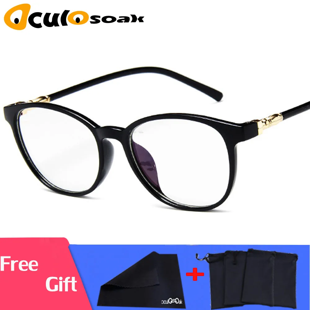 

Clear Glasses Frame for Women Men Vintage Clear frame Round Spectacle Transparent Optical Glasses Myopic Frames