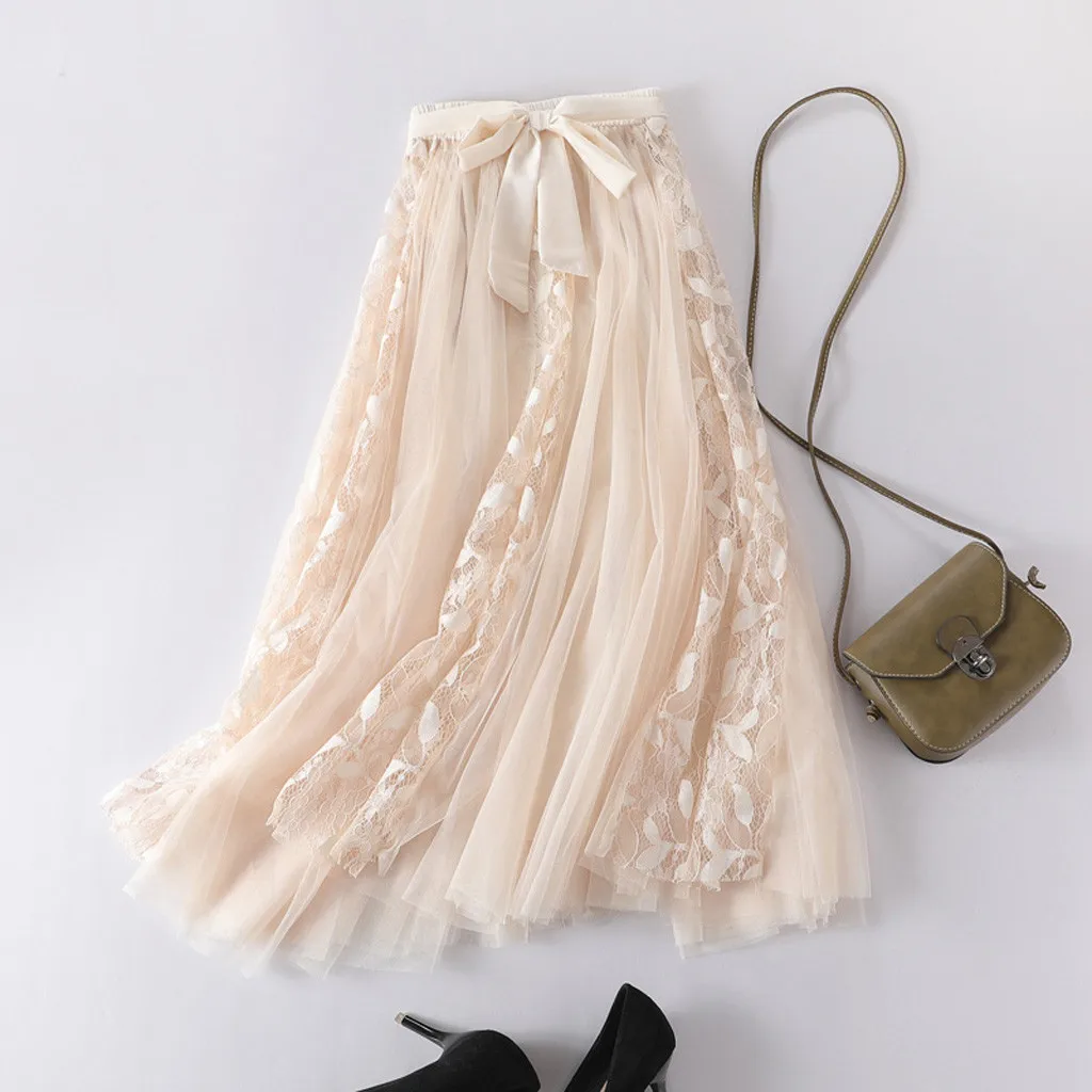 40# плиссированная юбка макси для женщин; сезон весна-лето; Длинная юбка с высокой талией; сетчатая Женская юбка-пачка; юбка; faldas mujer moda