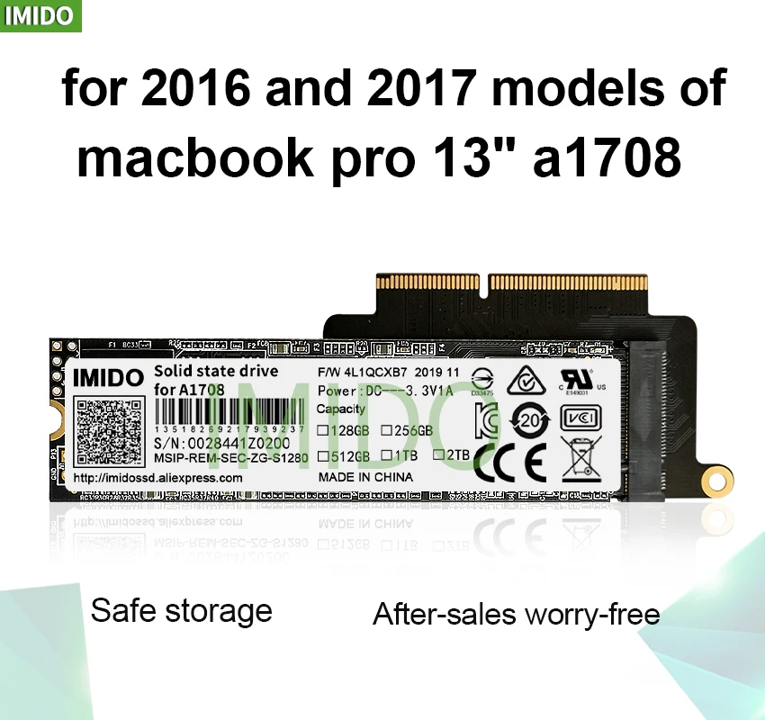 Новый A1708 Замена SSD ноутбука 512 г 1 ТБ 2 для Macbook Pro Retina 13 3 &quot2016 год 2017 1708