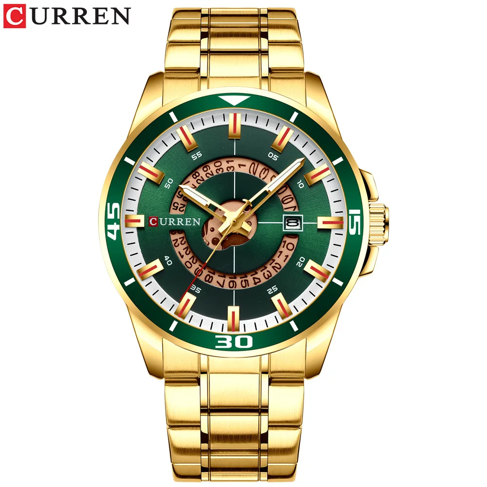 

Curren/Karui En 8359 MEN'S Watch Waterproof Quartz Calendar Watch Steel Belt Business MEN'S Watch