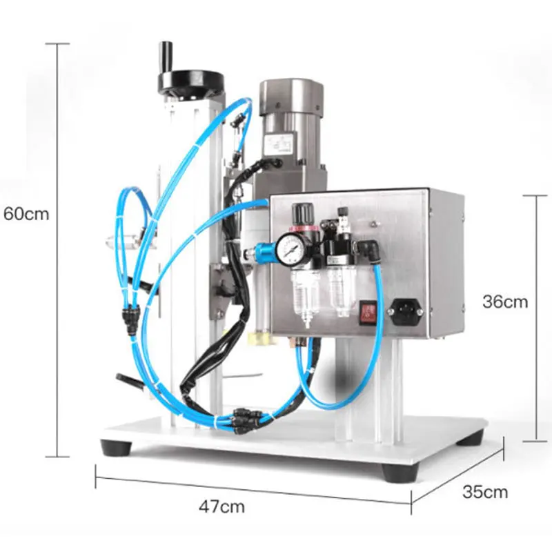 US $600.00 Desktop Automatic Capping Machine Trigge Cap Capper Twist Sealing Plastic Glass Dropper Spout Pouch Bottle Capping Machine