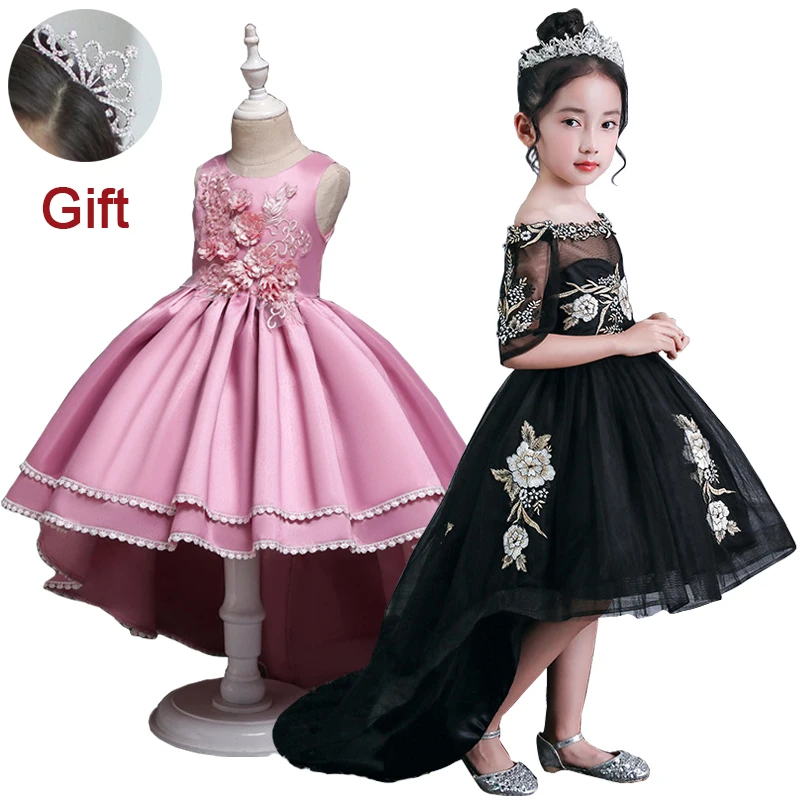 

Girls Dress Embroider Elegant Princess Formal Dress Kids Dresses For Girls Costume Wedding Party Gown Children Clothing Vestidos