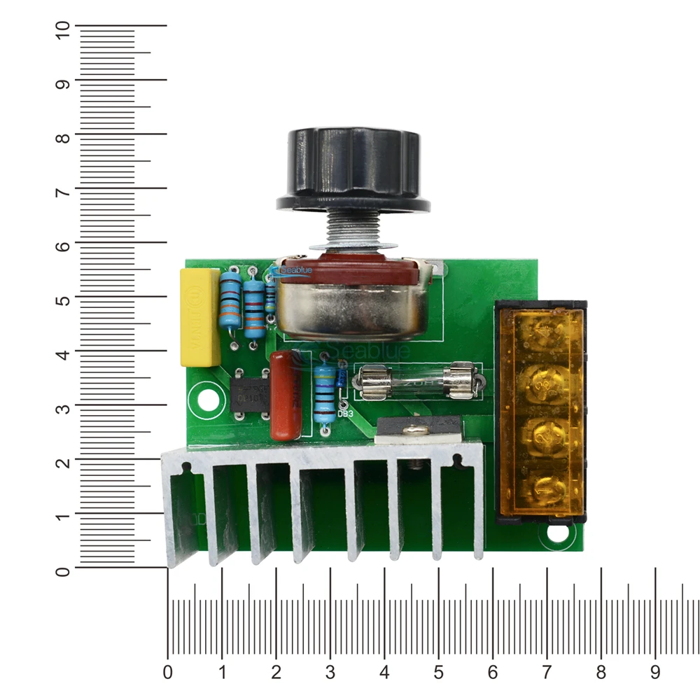AC 220V 4000W High Power SCR Electric Voltage Regulator Motor Speed Controller Dimmers Dimming Speed With Temperature Insurance