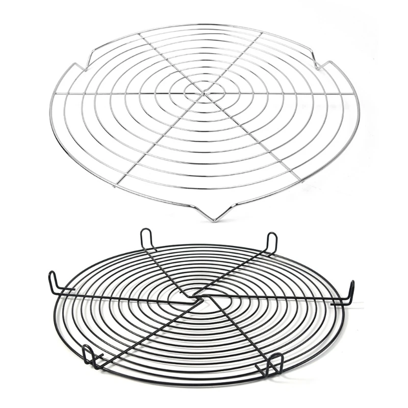 RoundNonstickCakeCoolingRackStainlessSteelWireCoolingGridWire