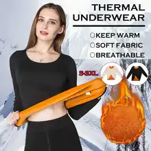 3XL, однослойная бархатная Термоодежда с длинным рукавом для женщин, зимнее нижнее белье с круглым вырезом, базовая одежда для термоса, женские топы, вторая кожа