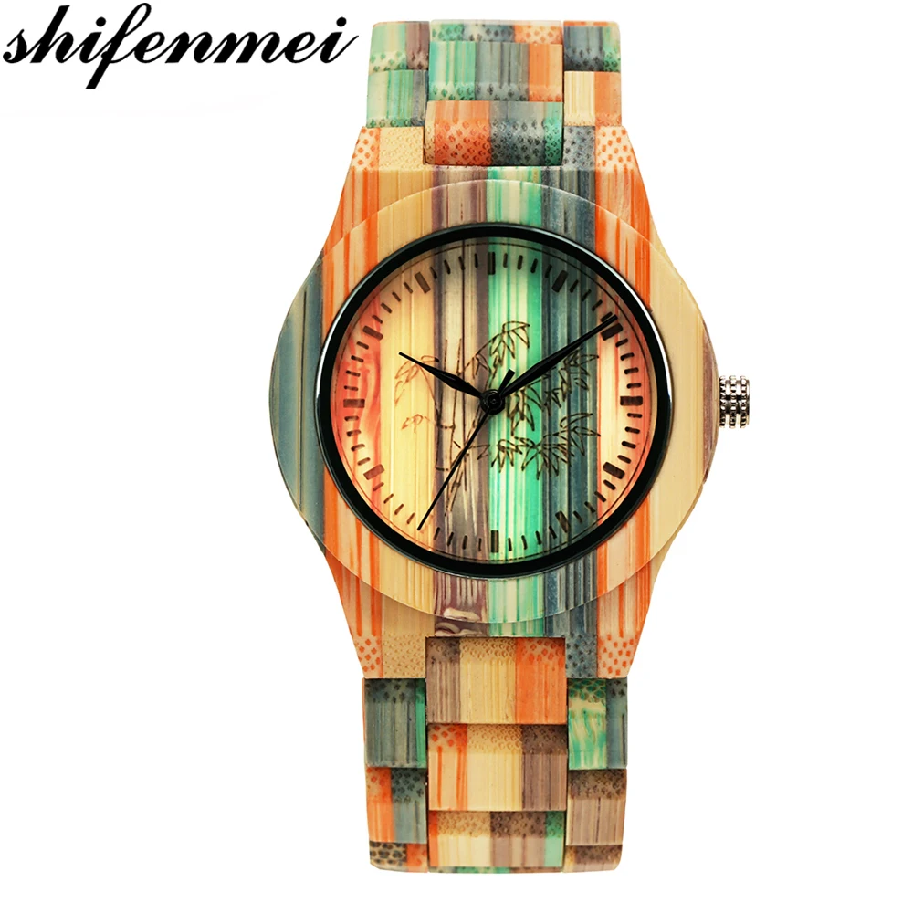 

Shifenmei Watch Women Natural Wood Bamboo Watches Womens Vintage Wooden Watch Luxury Brand Business Quartz Wristwatches Relogio