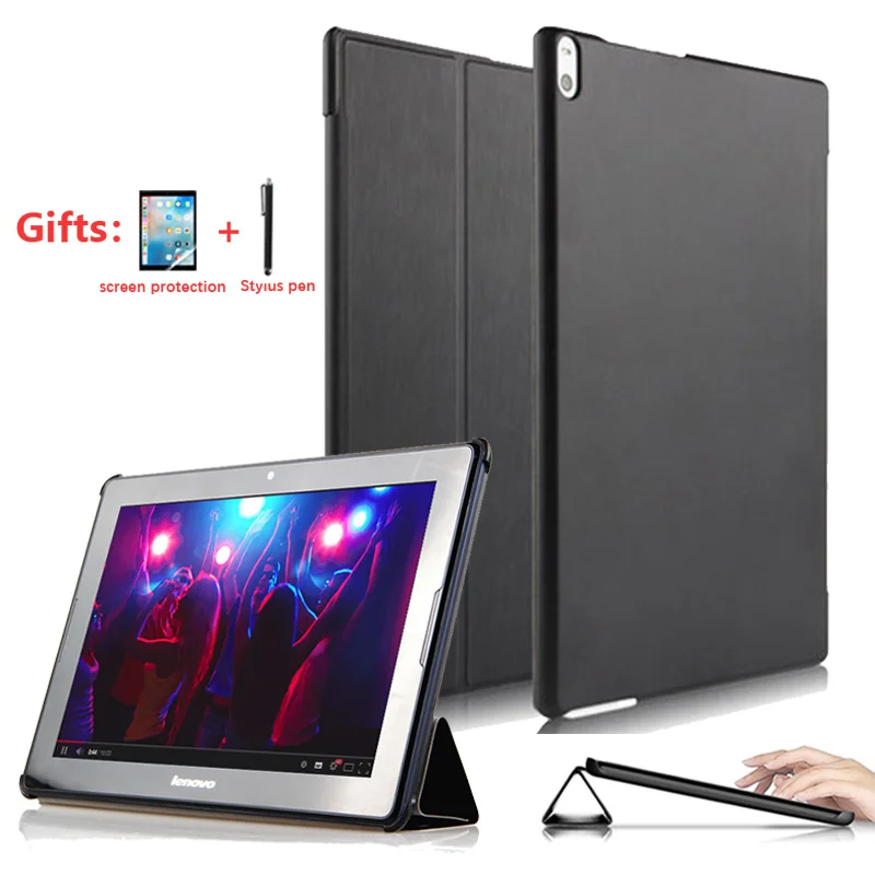 Чехол для планшета A7600 10 1 дюйма чехол Lenovo Idea Tab из искусственной кожи с подставкой